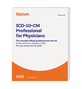 image of  ICD-10-CM Professional for Physicians with Guidelines